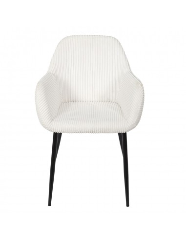 SCOTT - Fauteuil en velours - beige