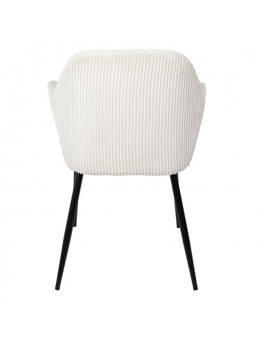 SCOTT - Fauteuil en velours - beige