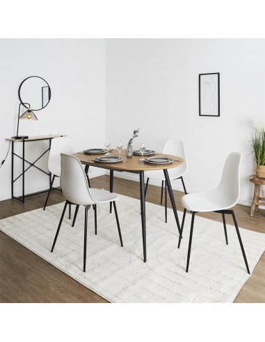 GUSTAVE - Chaise blanche scandinave...