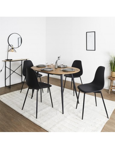 GUSTAVE - Chaise noire scandinave...