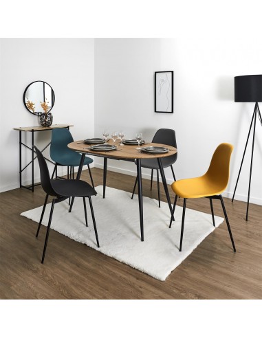 GUSTAVE - Chaise noire scandinave...