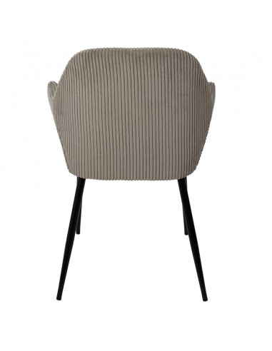 SCOTT - Fauteuil en velours - taupe