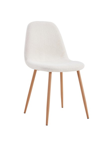 FREYA - Chaise scandinave bouclette