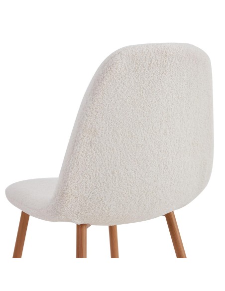 FREYA - Chaise scandinave bouclette