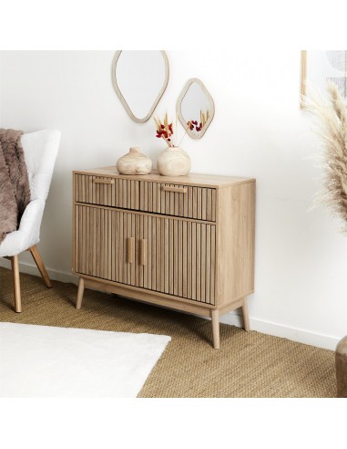 KARA - Buffet en bois naturel h80cm