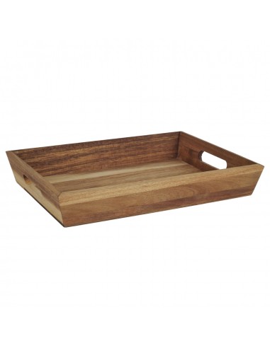 COCOONING - Plateau à poignées en acacia