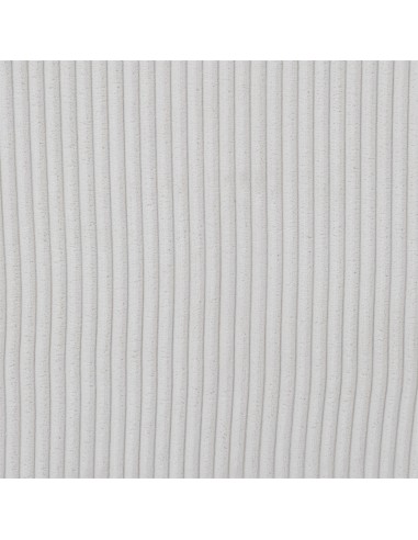 SCOTT - Fauteuil club côtelé beige