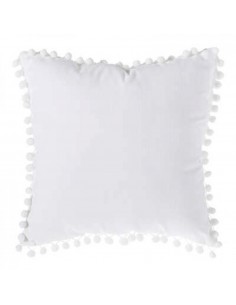 POMPONS - Housse de coussin...