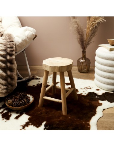 NATURAL - Haut tabouret en bois
