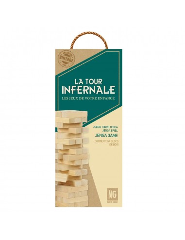 Jeu de la tour infernale en bois