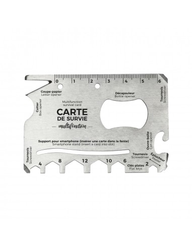 Carte de survie multifonction...