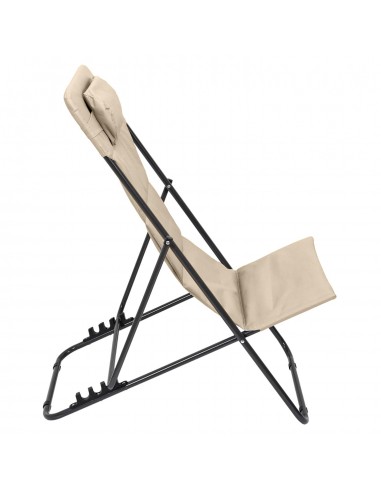 CORFOU - Transat pliable beige