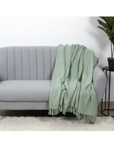 Jeté de canapé gaufré en... 2