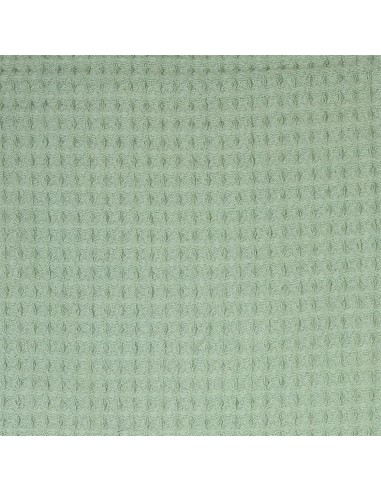 Jeté de canapé gaufré en coton - vert...