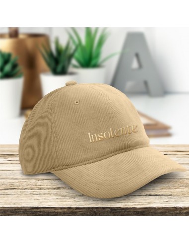 Casquette en velours Insolente