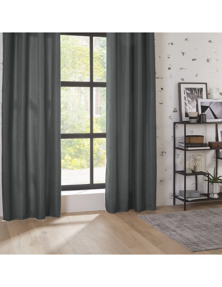 Rideau occultant "Malo", gris foncé, 140x260 cm