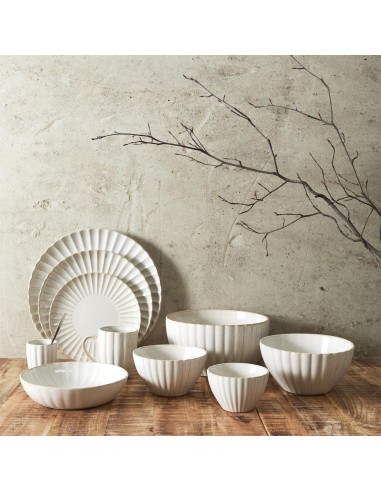 VLORA - Assiette plate en grès D27 cm