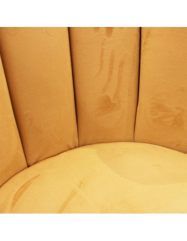 ARIELLE - Chaise en velours jaune...