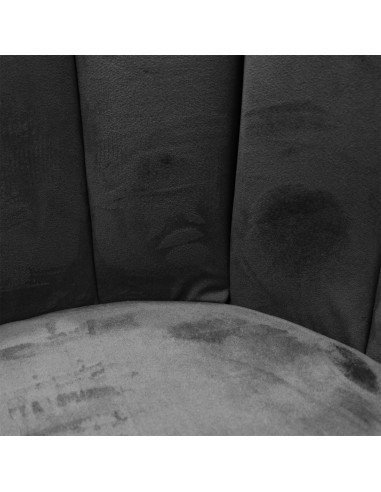 ARIELLE - Chaise en velours noir