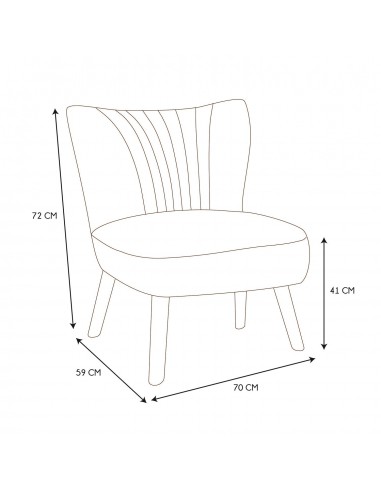 ERIKA - Fauteuil à bouclettes