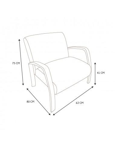 HELLA - Fauteuil à bouclettes avec...