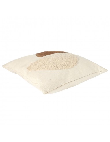 NATURAL - Housse de coussin beige et...