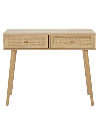 BAIA - Console 2 tiroirs en bois et...