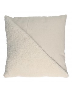 Housse de coussin beige à...