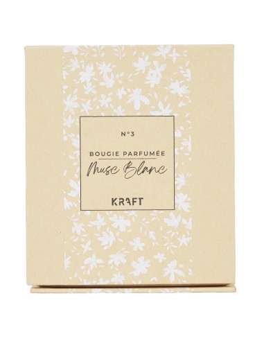 Coffret bougie grand format - Musc blanc