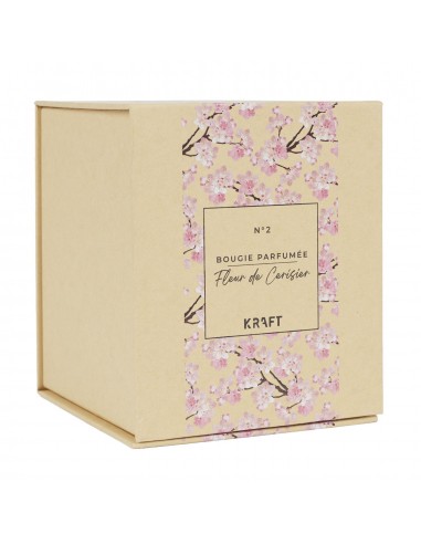 Coffret bougie grand format - Fleur...