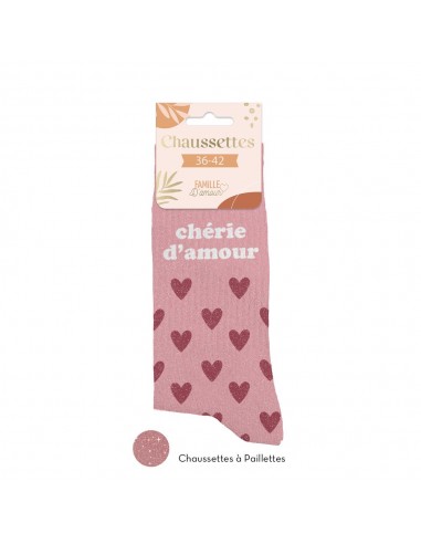 Chaussettes à paillettes Chérie d'amour
