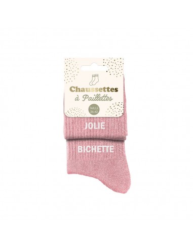 Chaussettes paillettes jolie bichette
