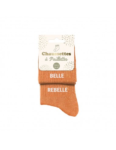 Chaussettes paillettes belle rebelle