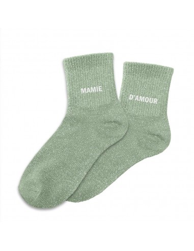 Chaussettes paillettes mamie d'amour