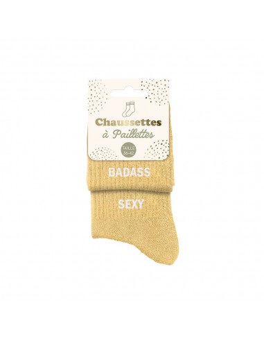 Chaussettes paillettes badass sexy