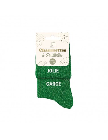 Chaussettes paillettes jolie garce