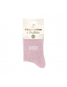 Chaussettes paillettes bisou 2
