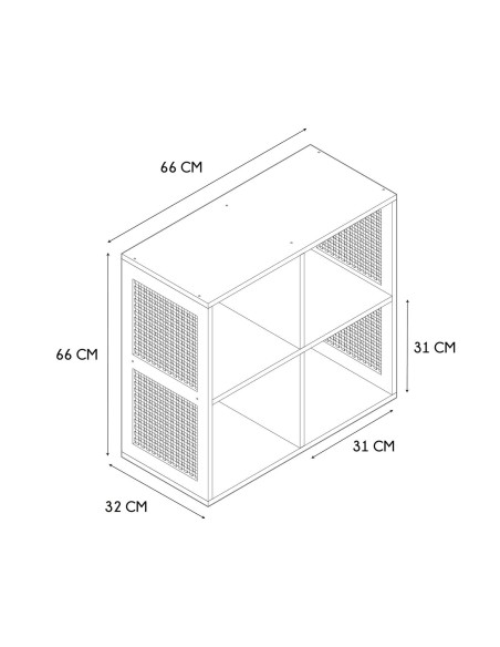 BAIA - Rangement modulable 4 cases