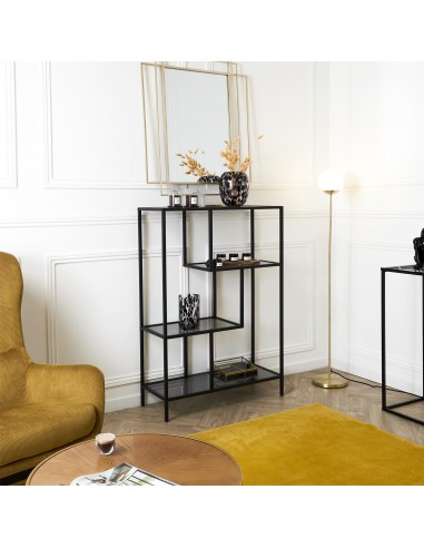 EDISON - Etagère verre fumé