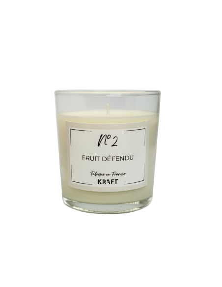 Bougie cire végétale 240g - N°2 - Fruit Défendu