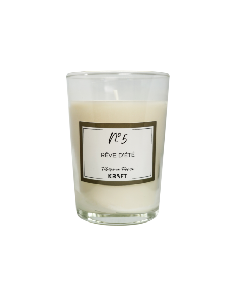Bougie cire végétale 360g - N°5 - Rêve d'été