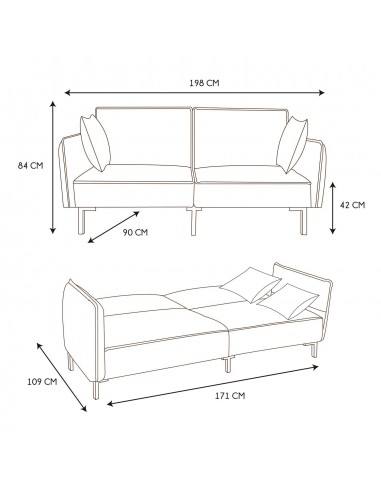 ARIZONA - Canapé Club Convertible...