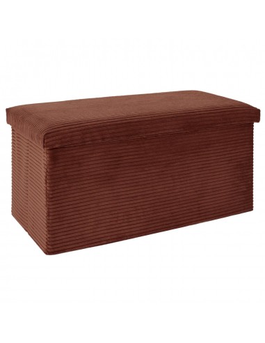 SCOTT - Coffre banc pliable côtelé terra