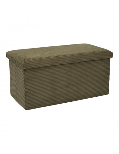 SCOTT - Coffre banc pliable côtelé kaki