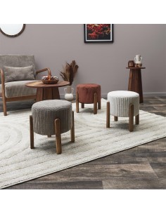 SCOTT - Tabouret velours... 2