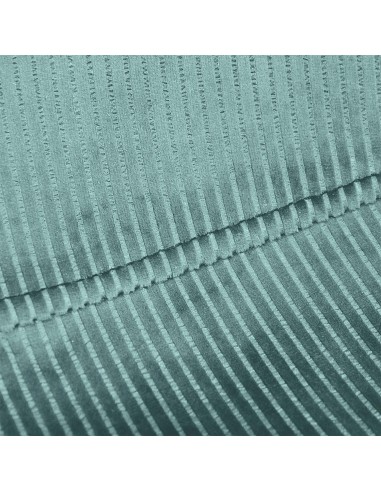 JULIA - Chaise en velours côtelé bleu...