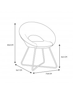 JULIA - Fauteuil rond... 2