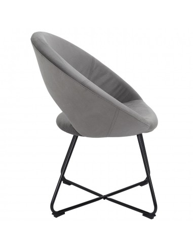 JULIA - Fauteuil rond velours côtelé...