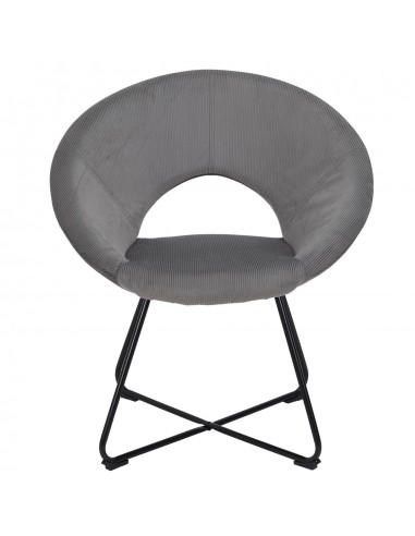 JULIA - Fauteuil rond velours côtelé...