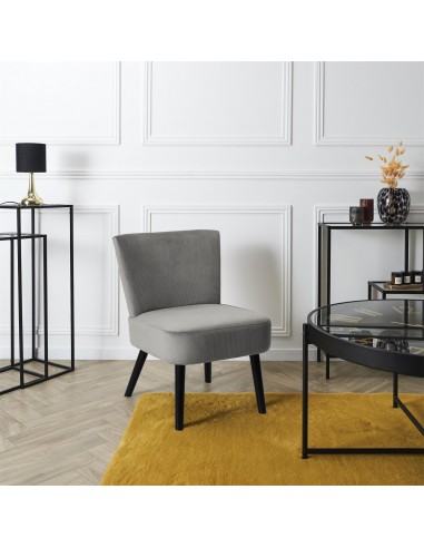 JULIA - Fauteuil crapaud en velours...